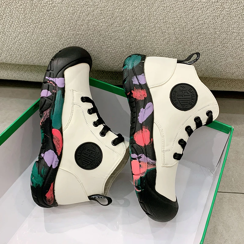 

Женские спортивные туфли, новинка 2021, Модные Симпатичные женские кроссовки, Повседневная Удобная мягкая кожаная обувь для женщин, женская о...