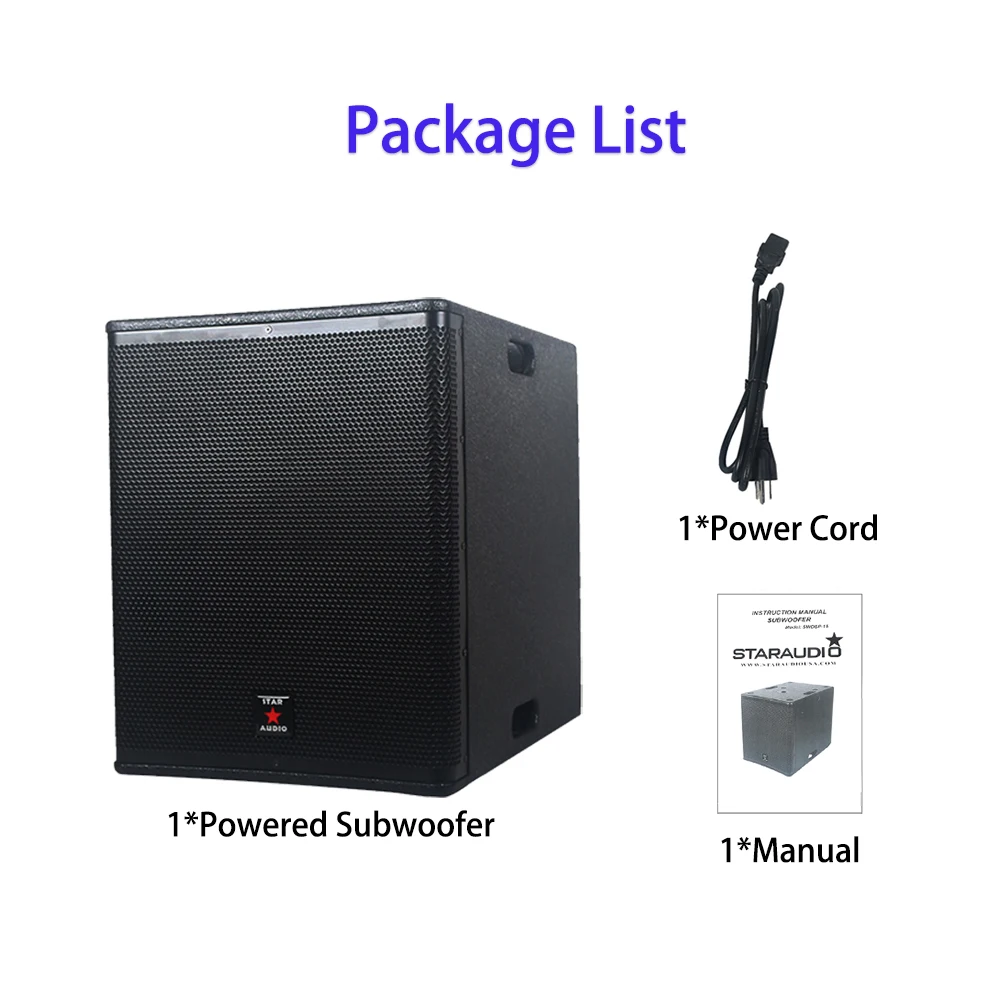 STARAUDIO профессиональный 4500 вт 15 дюймовый активный сабвуфер DJ PA Sub DSP класс D