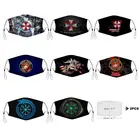 Пылезащитная съемная маска для мужчин и женщин, с 3D принтом