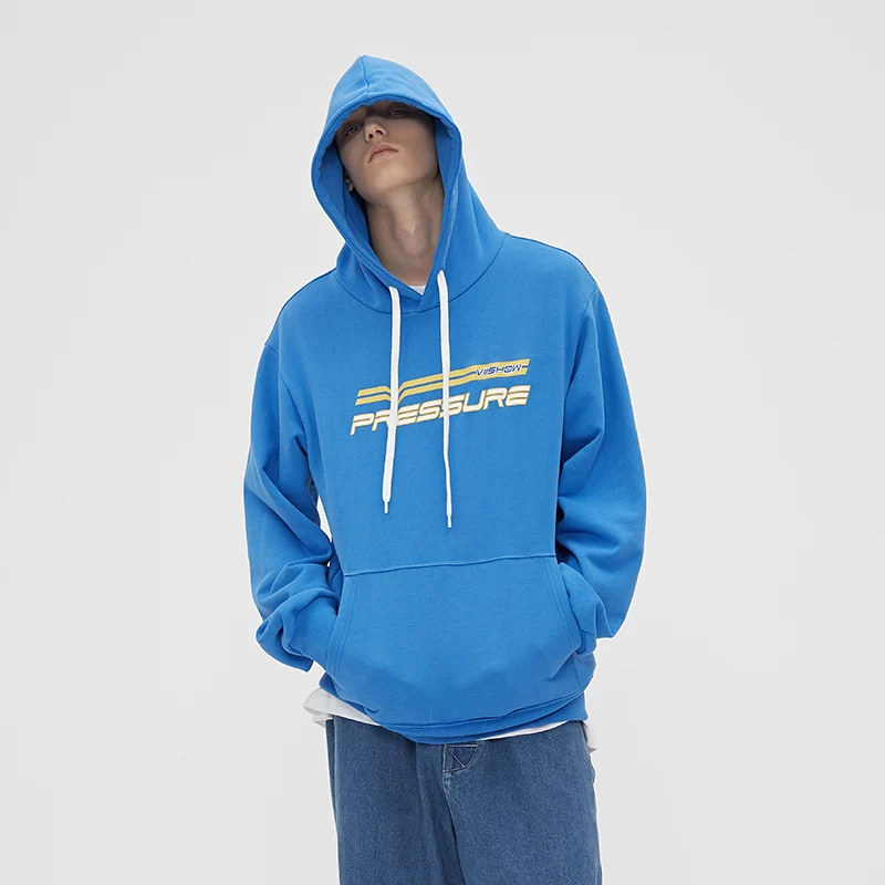 Бренд VIISHOW 2019 осенние мужские хлопковые толстовки синие с длинным рукавом