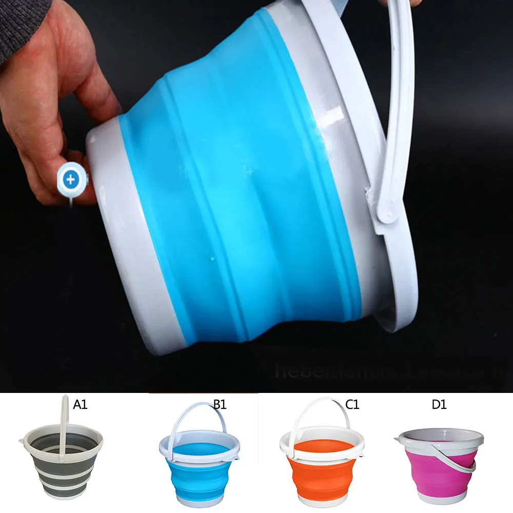 3L/5L складное ведро воды контейнер с прочная ручка для рыбалки мытья автомобиля на
