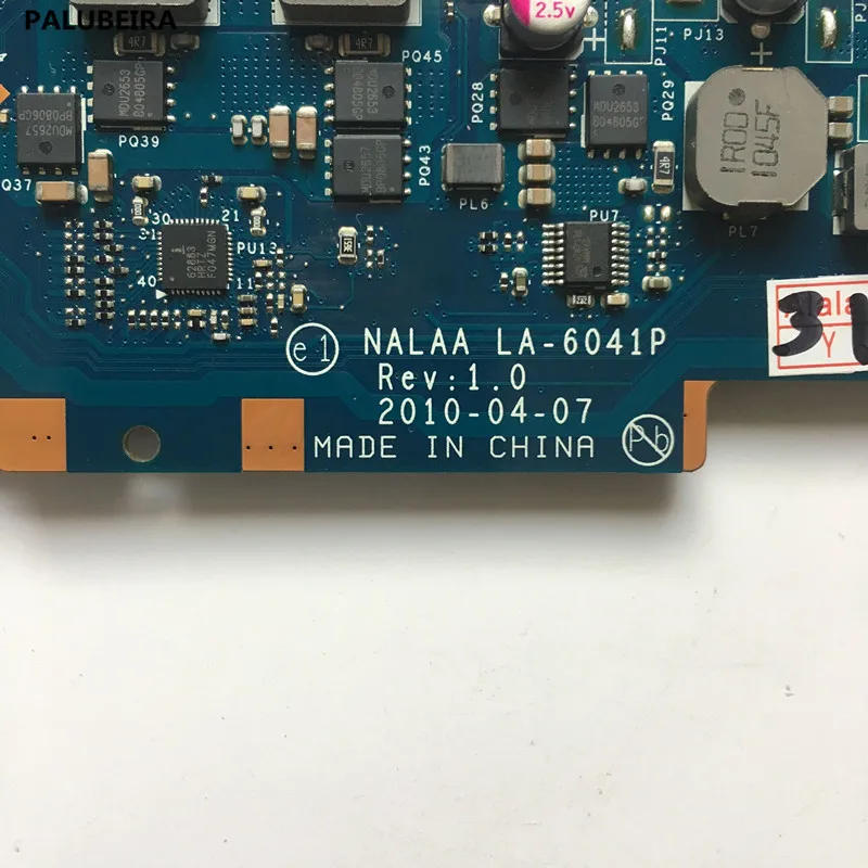 PALUBEIRA для Toshiba L670 L675 Материнская плата ноутбука K000103760 NALAA LA-6041P HM55 DDR3 материнская 100%