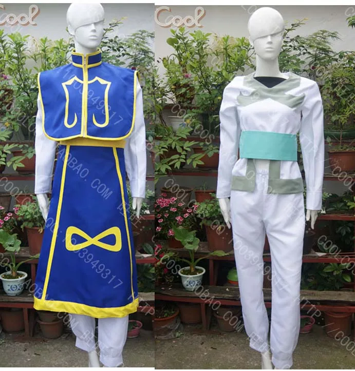 Костюм для косплея Hunter x Kurapika топ + брюки пальто 11 |
