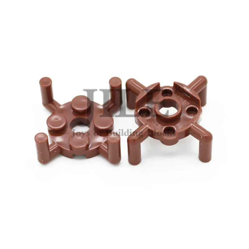 Круглая Пластина Moc 2x2 с отверстием для штифта и 4 руками 98284 просвечивающие