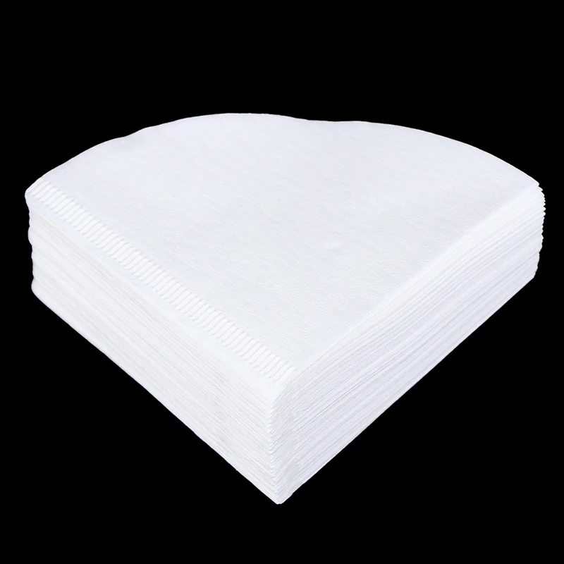 

100Pcs Cone-Shape Drip Coffee Filter Papers Coffee Cup Strainers Filters Tea Infuser Accessories