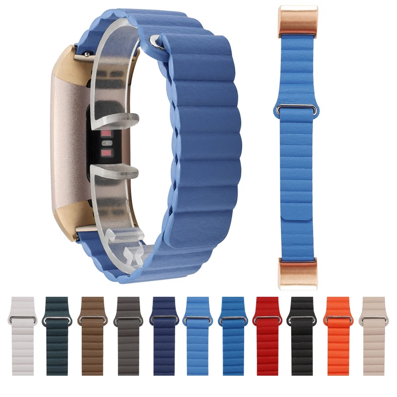 Наручный ремешок для Fitbit Charge 2, 3 ремешка, сменный кожаный ремень-петля для Fit Bit Charge 2, 3 браслета, умный Браслет, аксессуары
