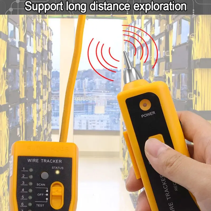

Lan Cable Tester Cat5 Cat6 RJ11 RJ45 Utp Stp Detector Line Locator Tracker Phone