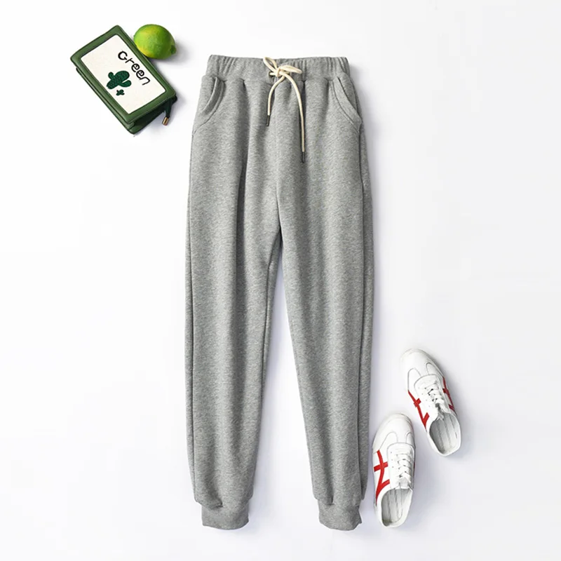 Плотные кашемировые женские брюки из ягненка спортивные зимние плотные