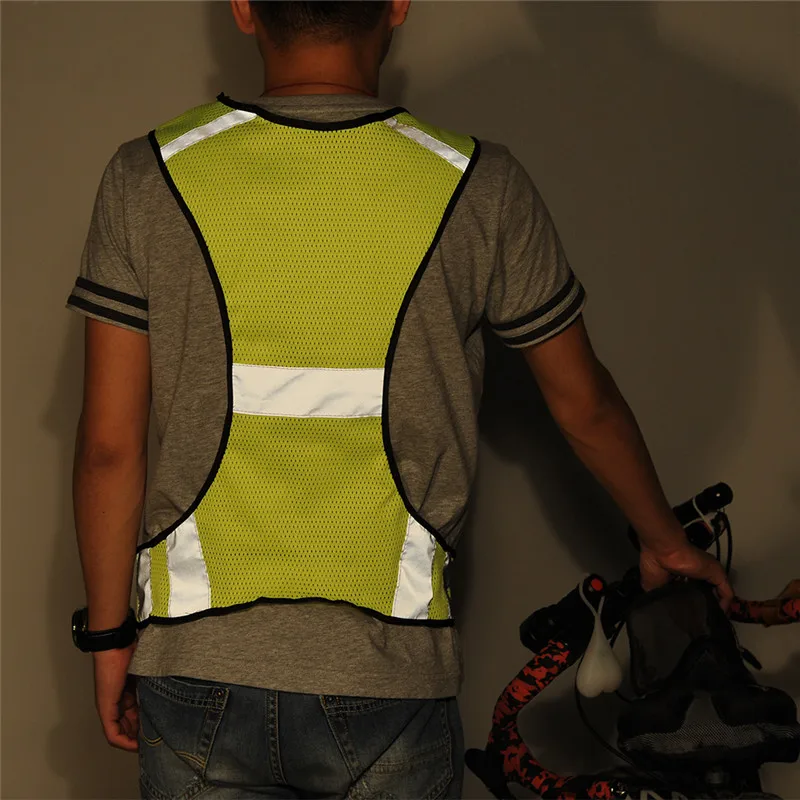 

Reflection Lightning Sparkling Warning Running Riding Working Vest Sleeveless Shirt Night Bright Shining