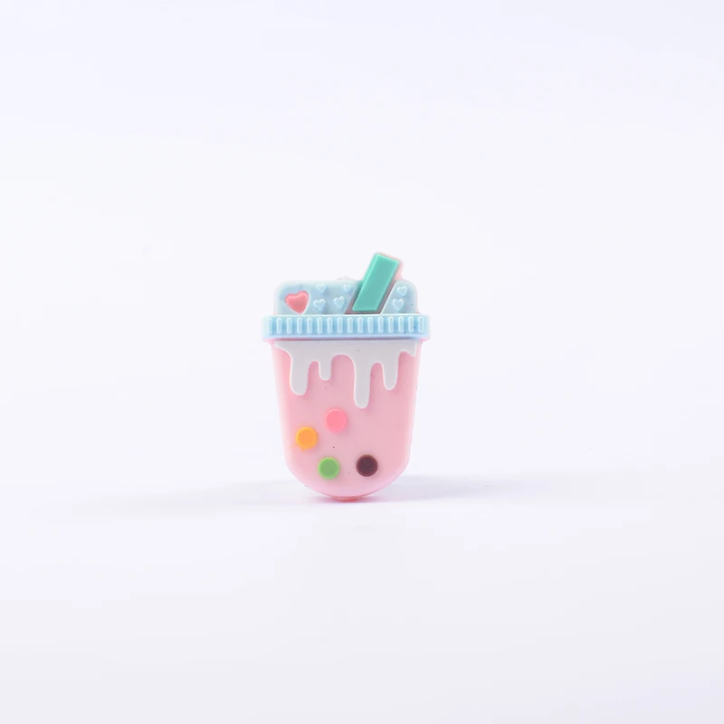 

10Pcs/Lot Silicone Teether Cartoon Baby Teether Food Grade Beads Baby Teething Chew Toy Teething Nursing Pacifier Chain Accesory