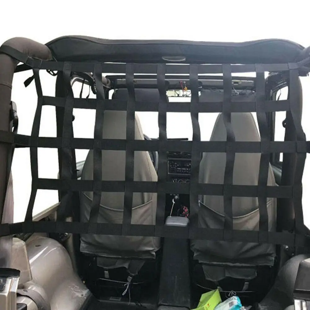 Черный тяжелых грузов сетчатая Крышка для Jeep Wrangler задний фонарь отдыха Топ