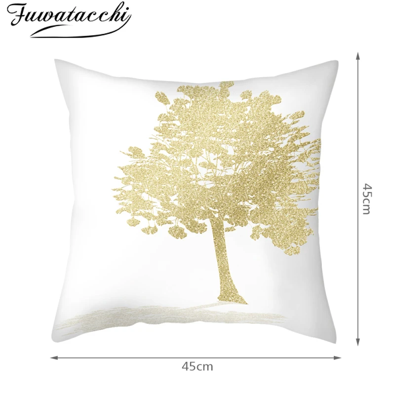 

Fuwatacchi Plant Tree Printed Cushion Cover Decorative Pillow Case Home Decor Living Room Sofa Seat Couch 45x45cm Pillows Covers