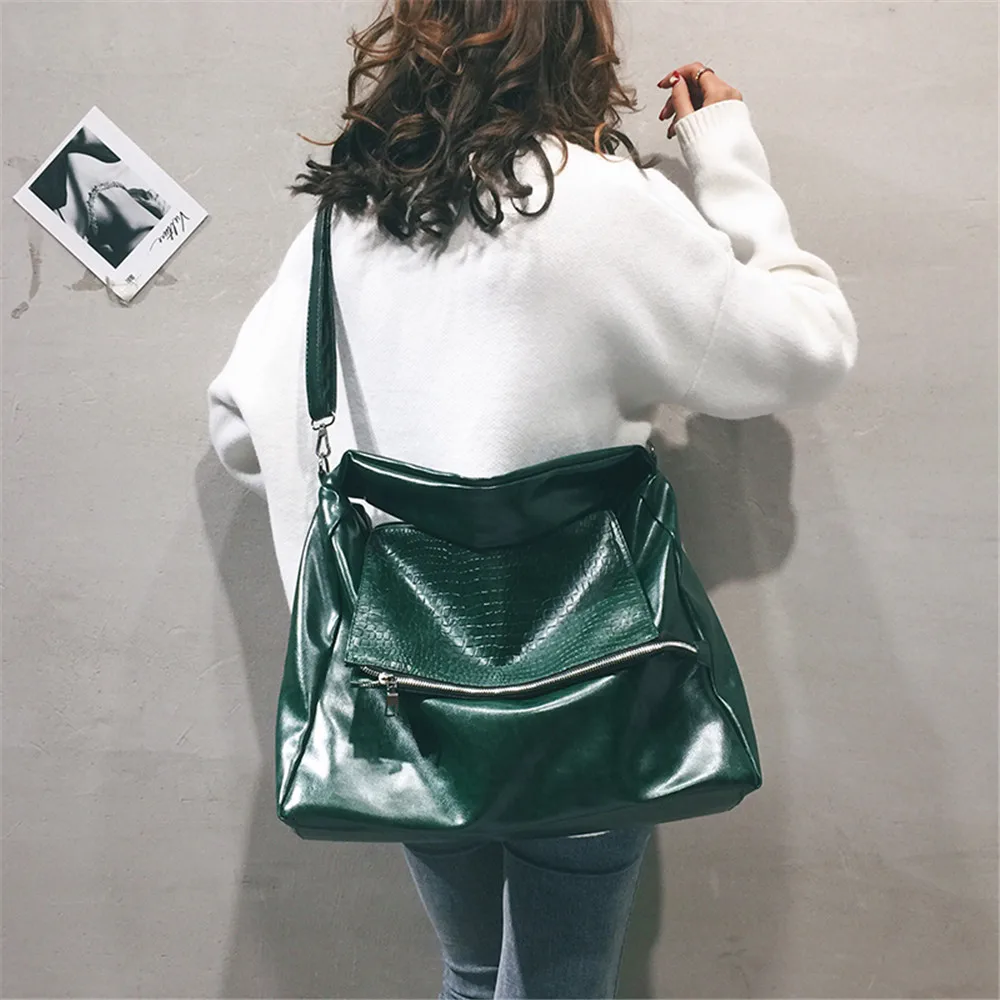 Женская винтажная сумка через плечо Sac A Main Femme большая тоут из мягкой кожи