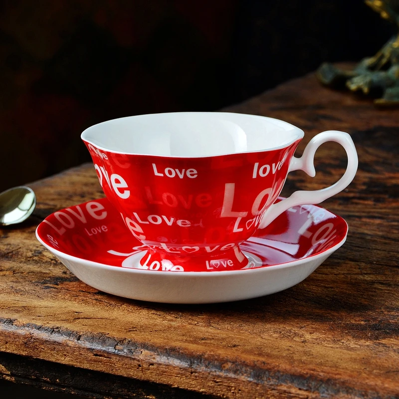 Керамическая кофейная чашка и блюдце в Европейском стиле свадебный подарок