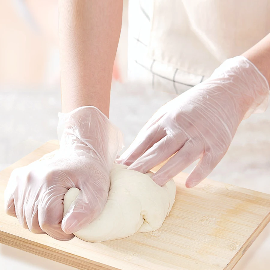 1000 штук чистящих виниловые перчатки Non-Slip Anti-впитывает пот и кончиков пальцев