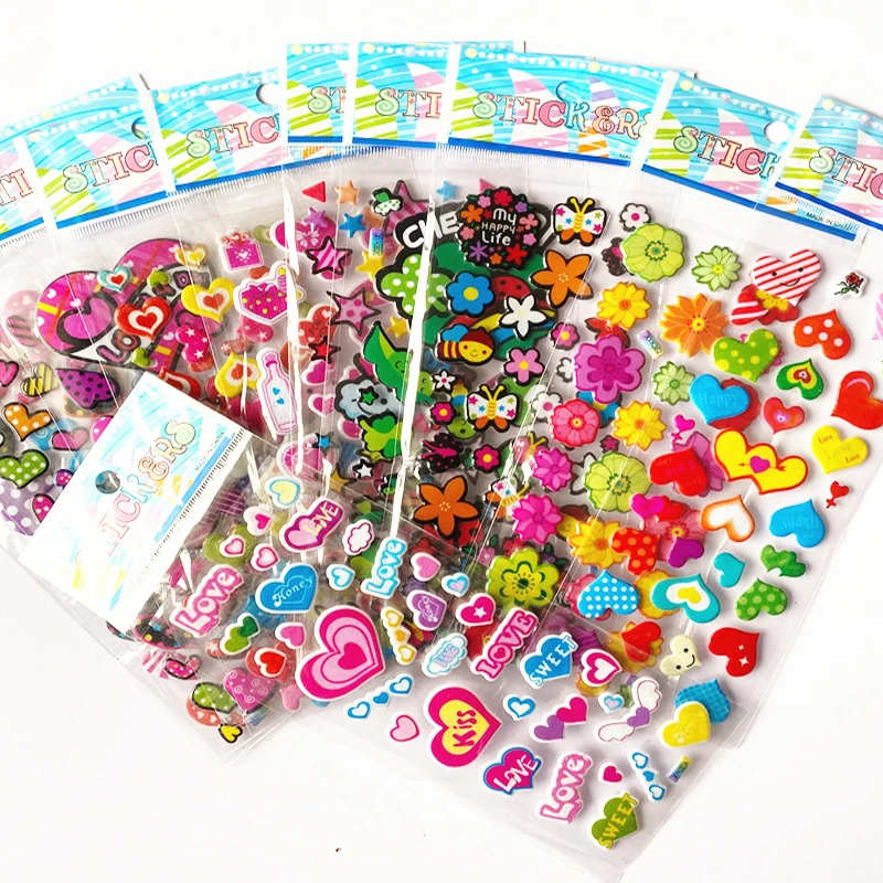 10 шт./партия Детские 3d-наклейки Смайлики наклейки на телефон ноутбук игрушки для