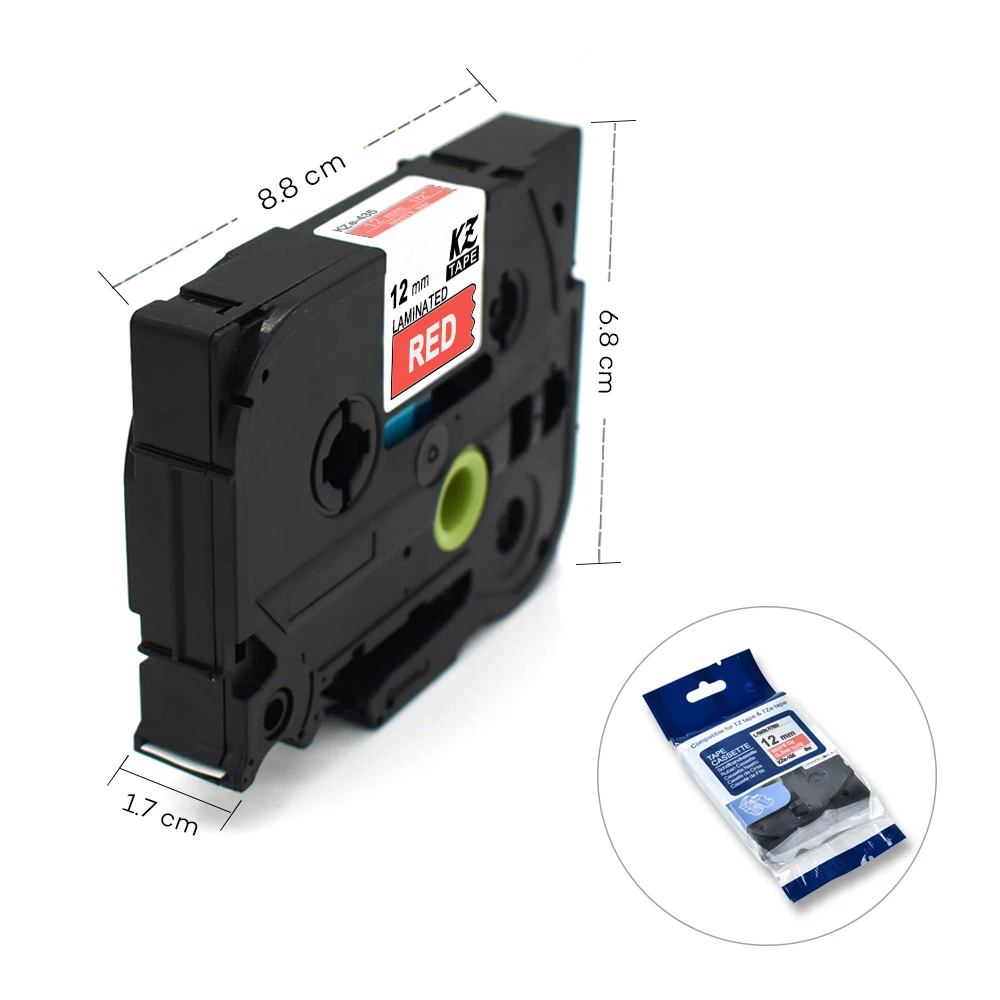 Tze435 белый на красном 12 мм совместимый для принтера Brother p-touch Refill label Tape Tze-435 tz-435 tze tz