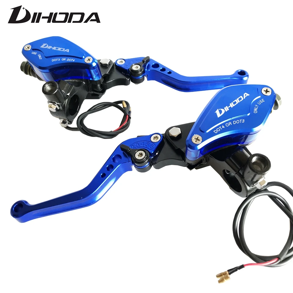 

Motorcycle 7/8" 22mm With M10 mirror hole Clutch Brake Pump Master Cylinder Piston 14mm Brake Clutch Levers Hydraulic handle