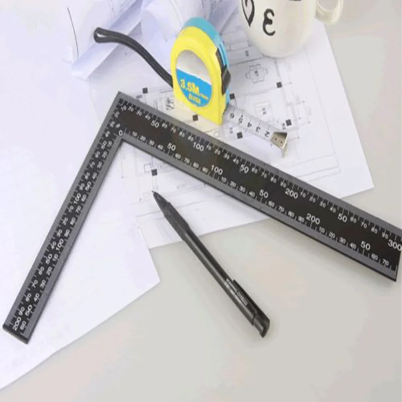 20x30cm Carpenter Ruler Steel Roofing Square Dual Marking Right Angle Framing | Инструменты