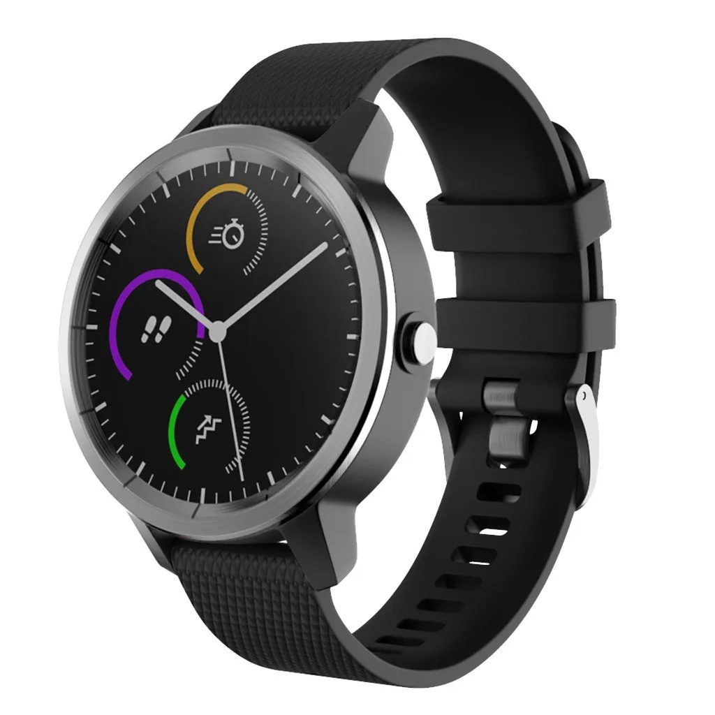 Маленький силиконовый ремешок на запястье для Garmin Vivoactive 3, браслет, Смарт-часы, ремешок для мужчин, Т-образный ремешок для женщин и мужчин, спортивный ремешок для часов, 19Aug