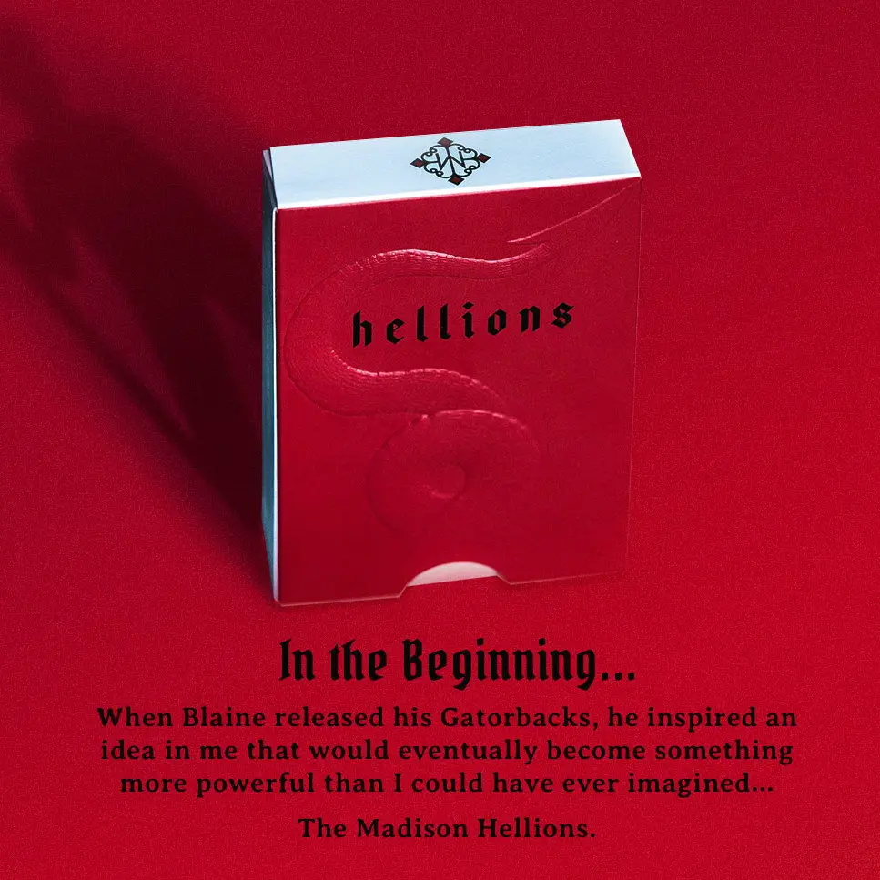Карты для игры в карты Madison Hellions от DM Ellusionist Deck велосипеда покера USPCC Custom Limited Edition