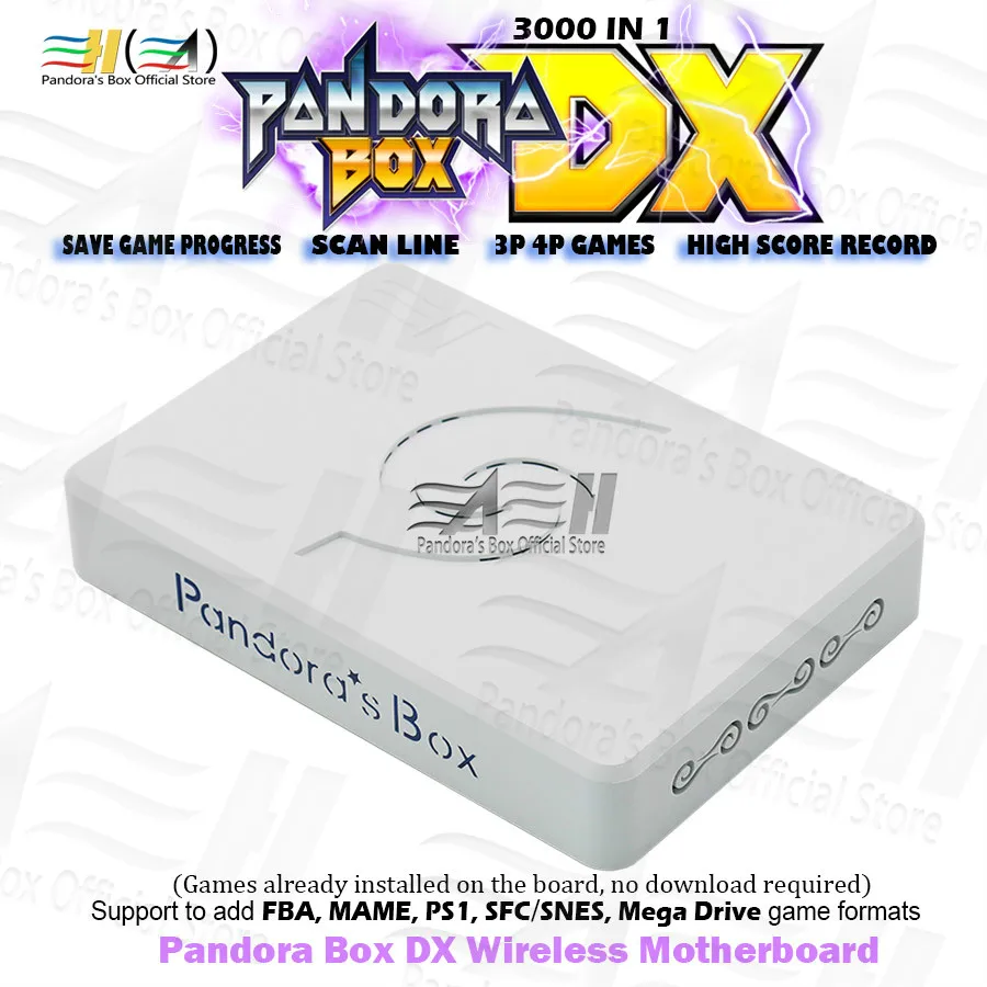 Беспроводная материнская плата Pandora Box DX 3000 в 1 поддержка джойстики USB 3P 4P | Спорт и