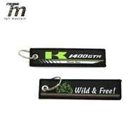 for kawasaki 1400gtr badge keyring motorcycle embroidery key holder chain collection keychain