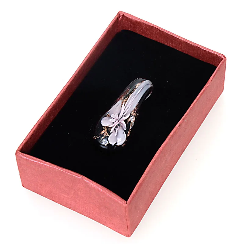 Женское ожерелье ручной работы из муранского серебра и фольги|Подвески| |