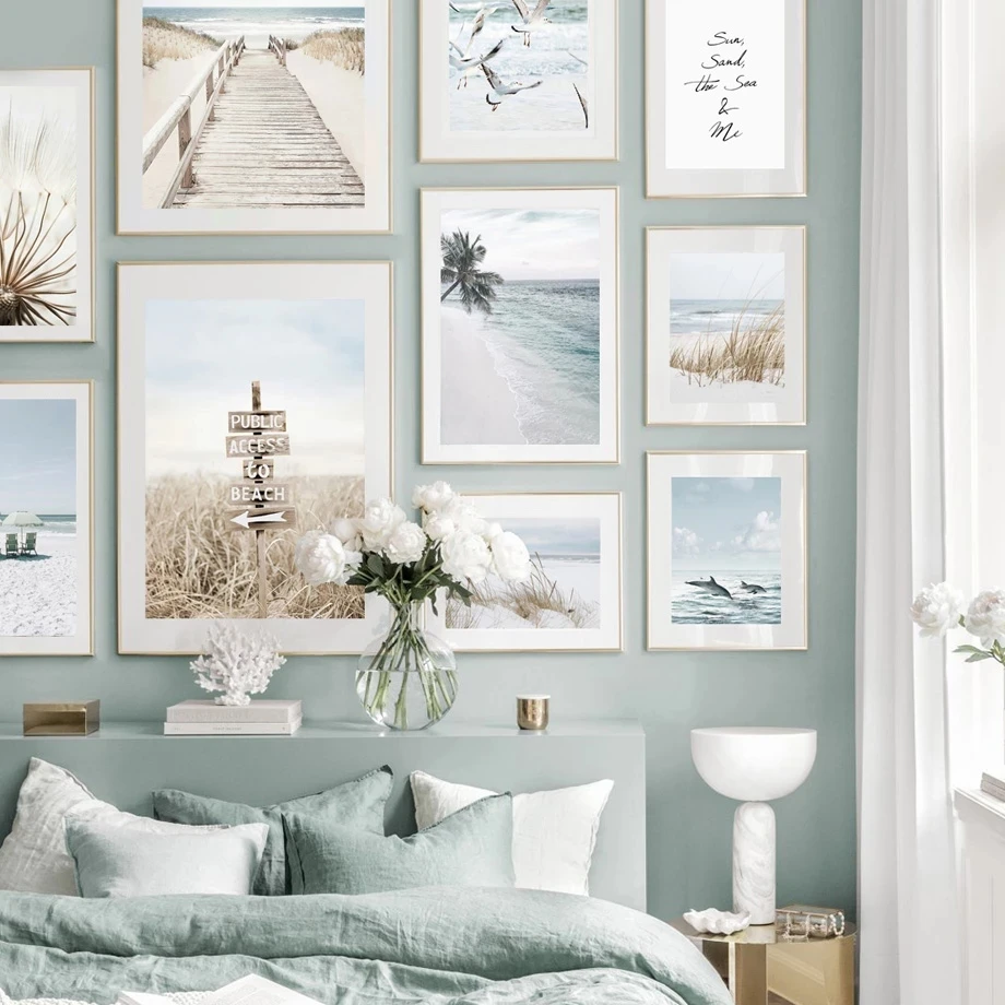 Рисунок на холсте с рисунком одуванчика Дельфина морского пляжа цветов - купить