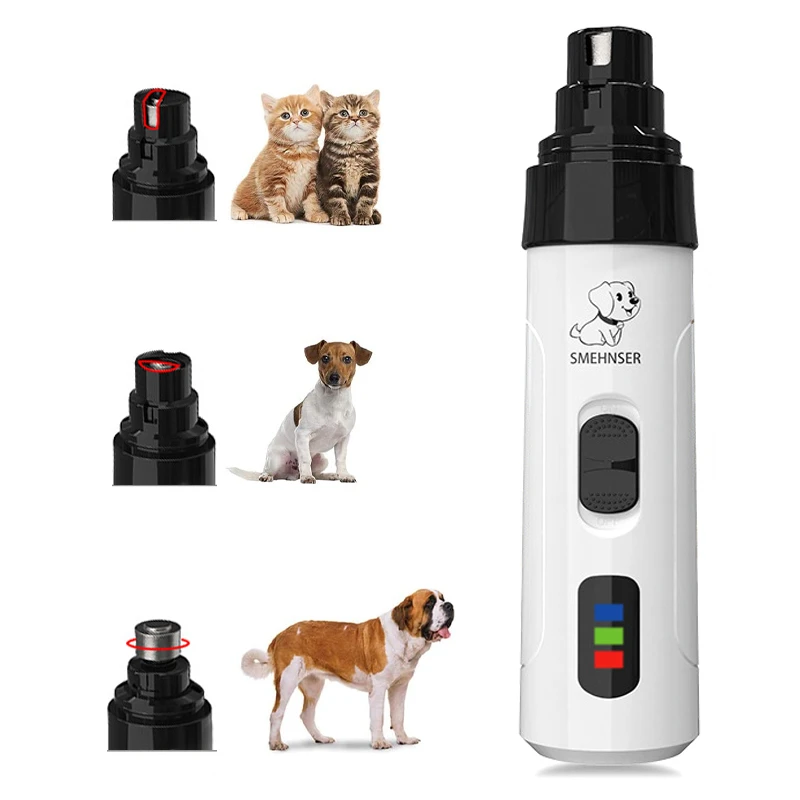 

Painless Cat Dog Nail Clippers Electric Paws Nail Cutter Electric Pet Nail Grinder Grooming Trimmer Accessories USB Rechargeable