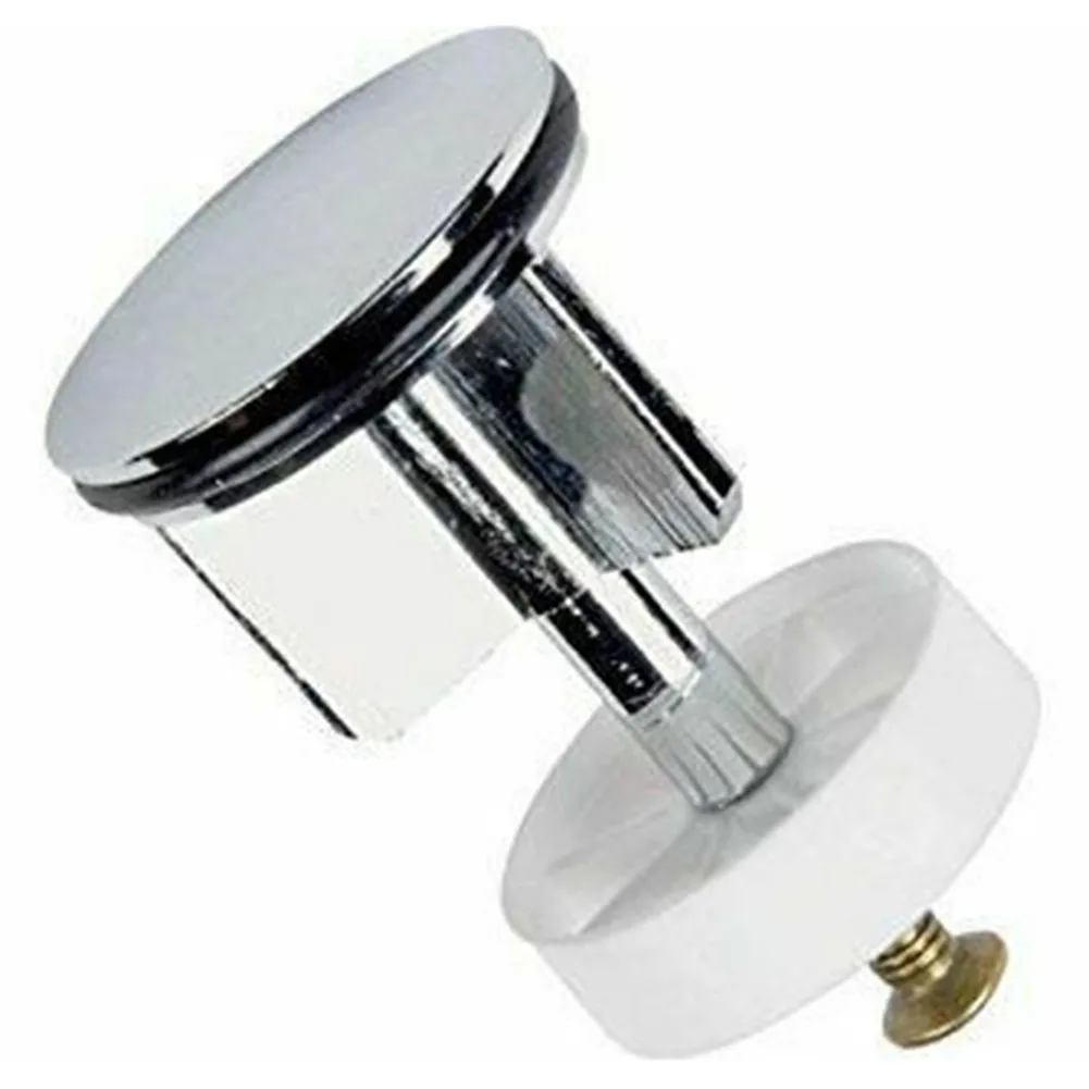 

38MM Chrome Plated Sink Waste Plug Bathroom Kitchen Push Button Basin Bathroom Accessory Push Button Basin Waste