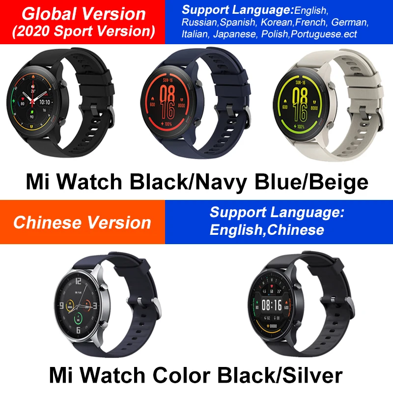 Цветные спортивные часы Xiaomi Mi GPS 1 39 дюйма AMOLED Bluetooth совместимые с 5 0 Смарт-часы