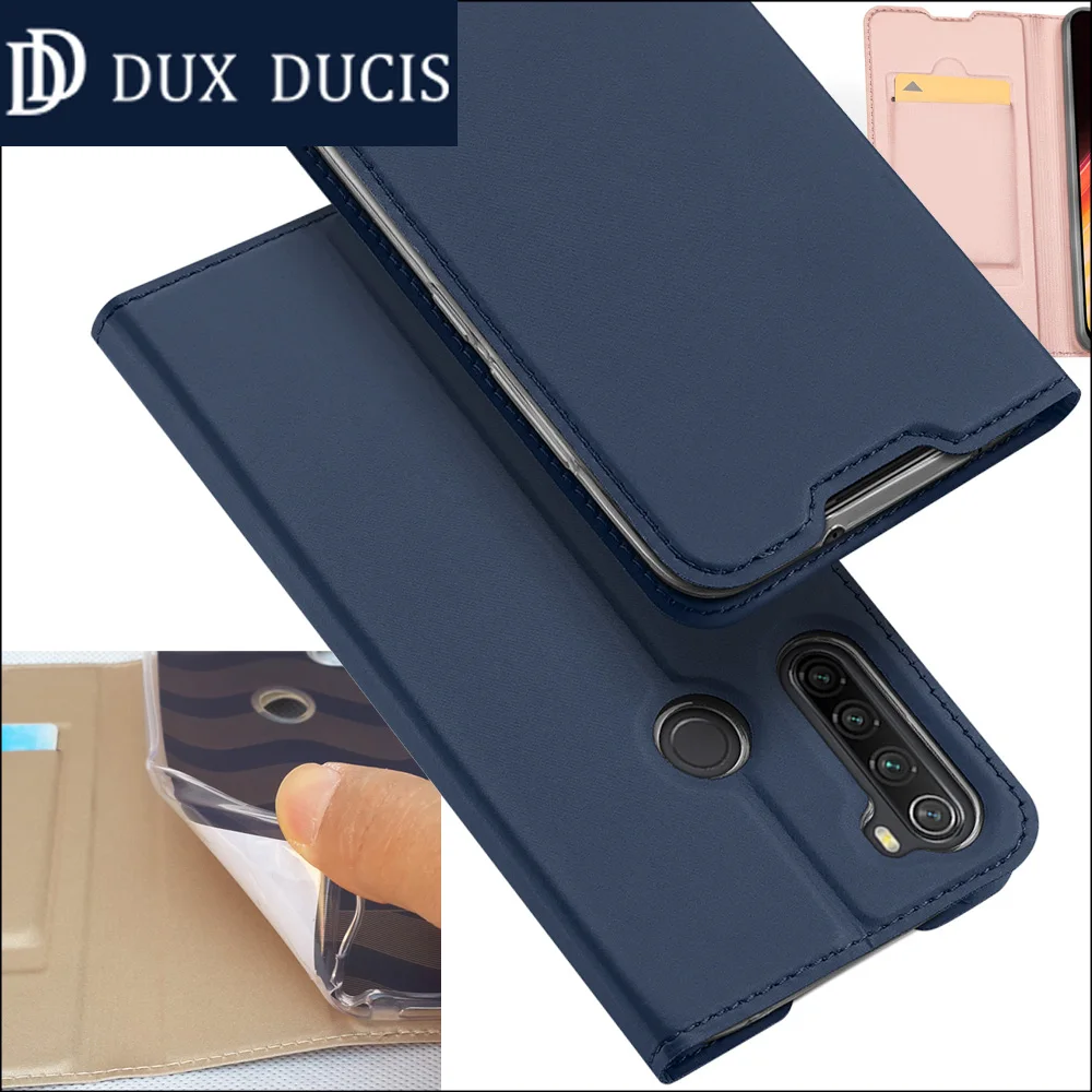 Оригинальный чехол DUX DUCIS для Xiaomi Redmi Note 8 Pro 8T кожаный книжка с