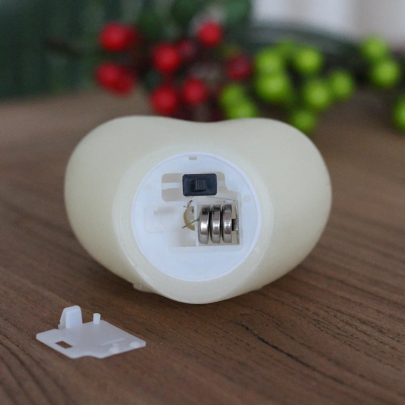 Светодиодный Рождественский светильник для свечей изготовленный из настоящего