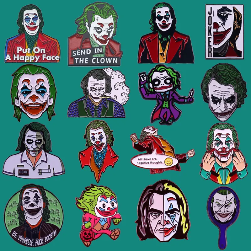 Брошь на булавке Joker с эмалью для коллекционирования рождественские значки