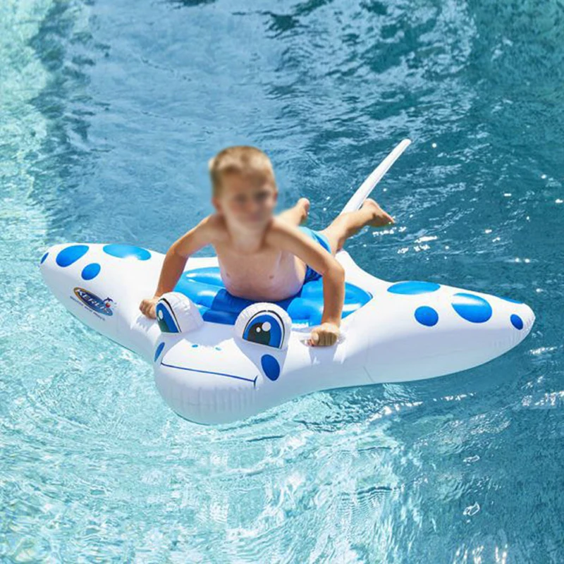 Swimming Pool Sea Floats Toys Inflatable Boat Floating Tool Rafts Ride-ons Devil Fish Buoy Water Part Kid's Chair | Игрушки и хобби