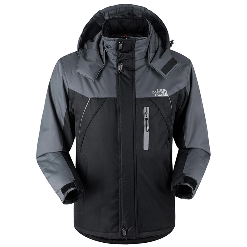 

2021 Winter Jacket Men Coat Waterproof Hooded Zipper Warm Outdoor Sportswear Fashion Windproof Male Lightweight Coat