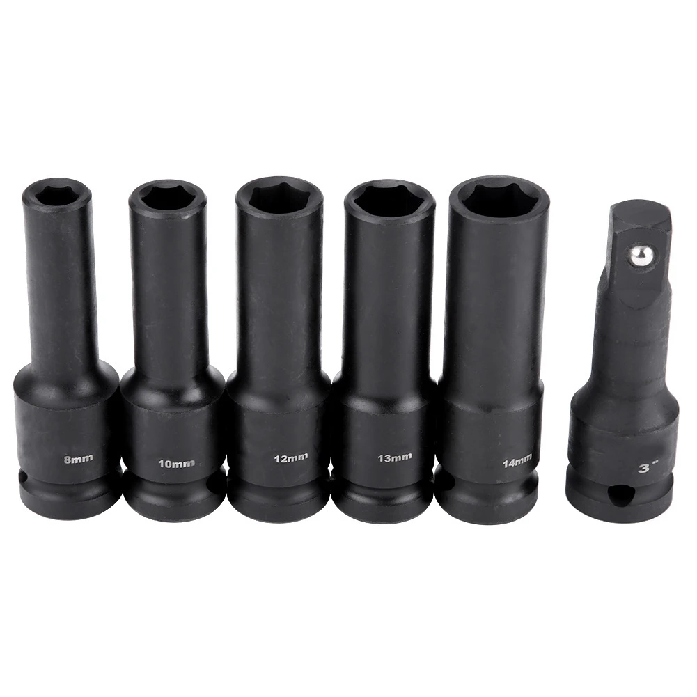13Pcs 8-24mm 1/2in Drive Allen Hex Key Bit Socket Extension Rod Lengthened Set | Инструменты
