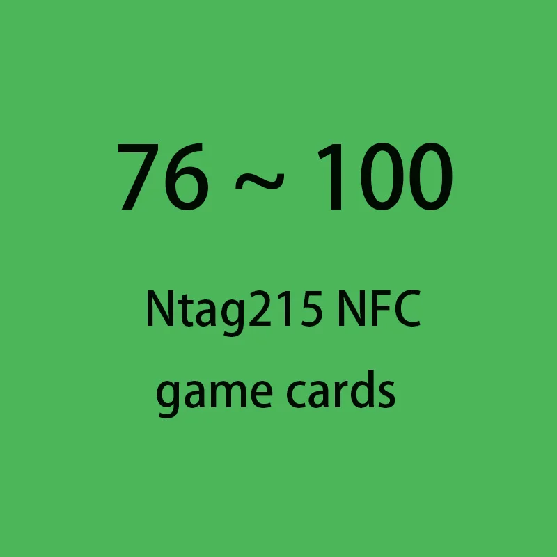 

Карты NFC от 76 до 100 для игровых приставок Wii U и New 3DS