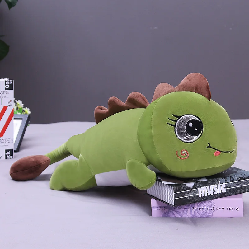 Новинка 120 см мягкая кавайная плюшевая игрушка динозавр с большими глазами