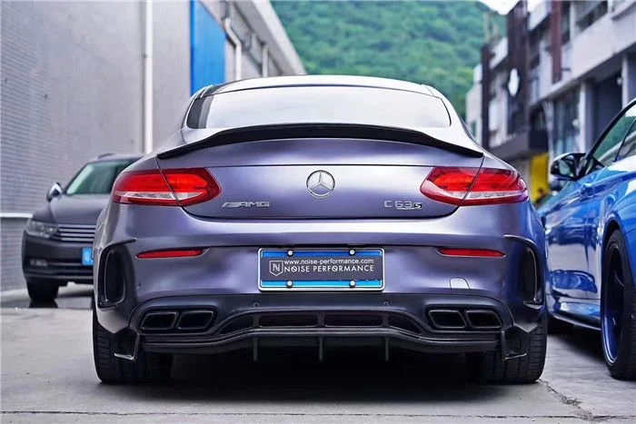 

Suitable for C63 W205 Coupe Psm Spoiler C200 C300 C43 Double Carbon Fiber Rear Lip