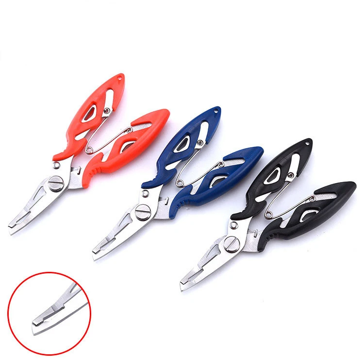 

Fishing Pliers Scissor Braid Line Lure Cutter Hook Remover Tackle Tool Cutting Fish Use Tongs Scissors Fishing Pliers 3 Color