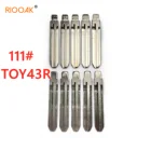 RIOOAK 10 шт.лот #111 lishi TOY43R металлическая пустая НЕОБРАБОТАННАЯ флип KD VVDI дистанционный ключ для Subaru XV автозапчасти