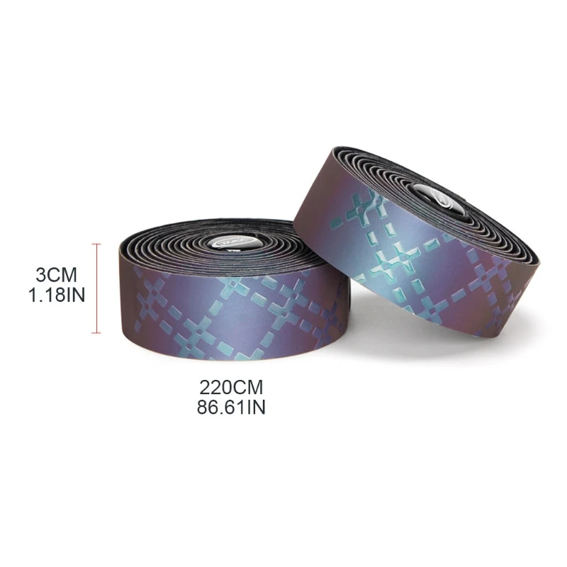 

2 Pcs Gradient Color Bicycle Handlebar Grip Tape Wraps Adhesive Bike Handle Bar