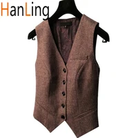 womens suit vest herringbone office work clothes wedding party jacket slim waistcoat %d0%b6%d0%b8%d0%bb%d0%b5%d1%82 %d0%b6%d0%b5%d0%bd%d1%81%d0%ba%d0%b8%d0%b9