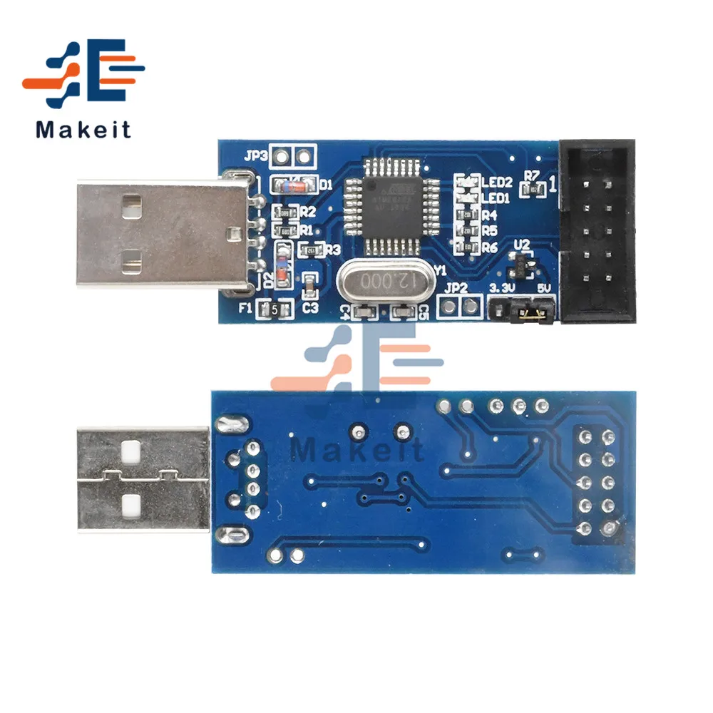 Минимальная системная плата AVR ATMEGA16 макетная ATmega32 + программатор USB ISP USBasp ATTiny 51