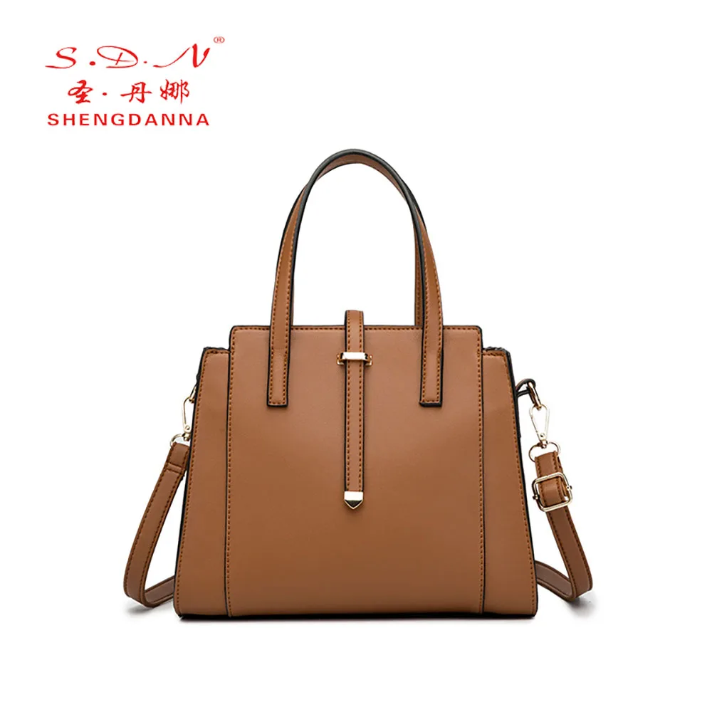 SDN Новая модная женская сумка через плечо однотонная Высококачественная из