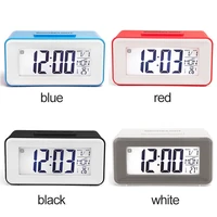 top sell large display with calendar for home office travel table clock snooze electronic kids clock led desktop digital clocks