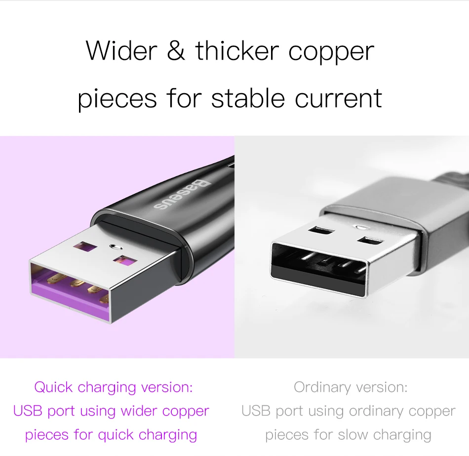 Baseus USB C type C кабель 5A Быстрая зарядка для huawei Lite Pro P20 P30 type-C кабель для передачи данных USB-C шнур для быстрой зарядки
