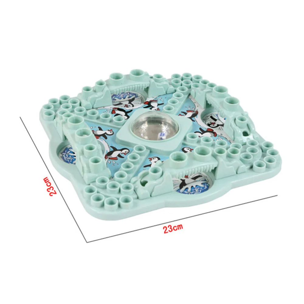 

1 Set Penguin Design Aeroplane Chess 3D Jump Checker Game Parent-Child Interaction Board Game for Kids Children